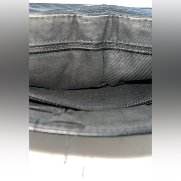 Preowned Authentic Chanel Black Caviar Leather, Pleated Half Moon Flap Bag - Picture 10 of 16